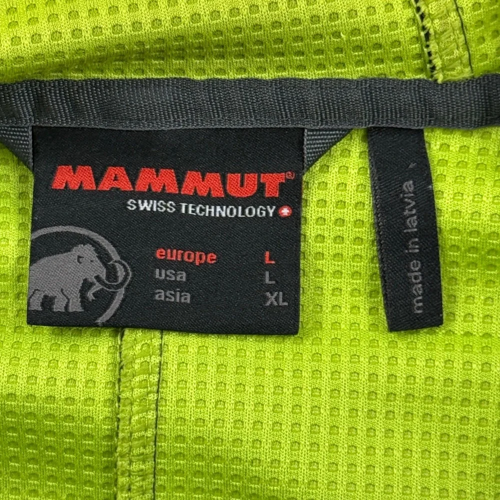 Mammut Windstopper Soft Shell Hooded Jacket Men's L Black Full Zip Swiss Tech